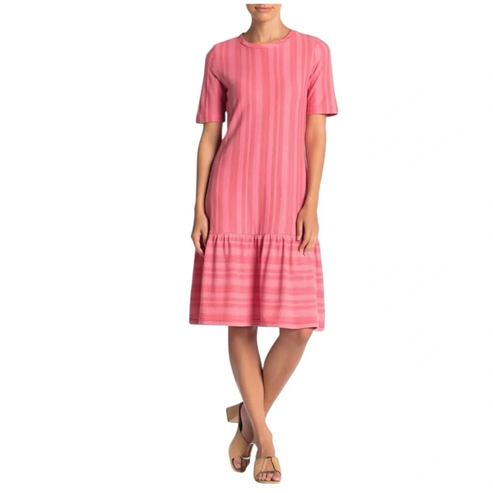 Ella Moss Women's Camilla Striped Trumpet Midi Dress Size Medium - Picture 4 of 10